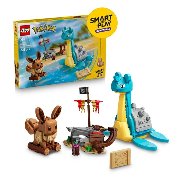 LEGO Pokémon 72162 SMART Play™ - Évoli et Lokhlass, Chasse au Trésor