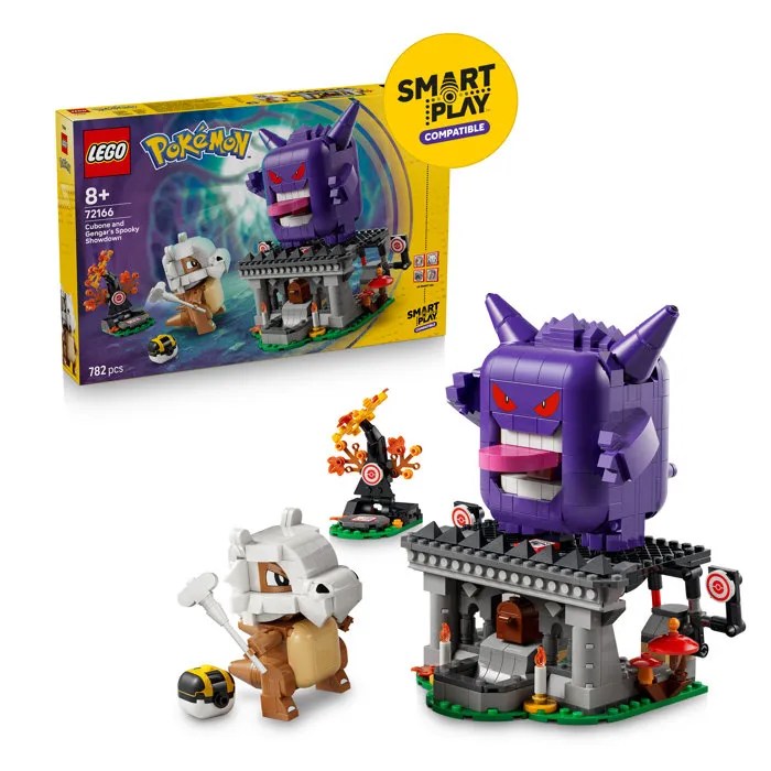 LEGO Pokémon 72166 SMART Play™ - Ectoplasma et Osselait, Effrayant Affrontement