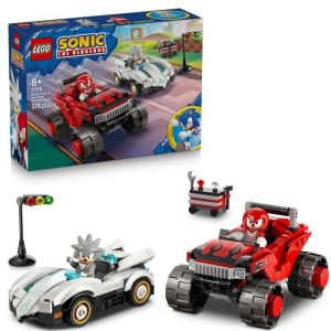 LEGO® Sonic the Hedgehog™ 77118 La voiture de Silver contre le monster truck de Knuckles