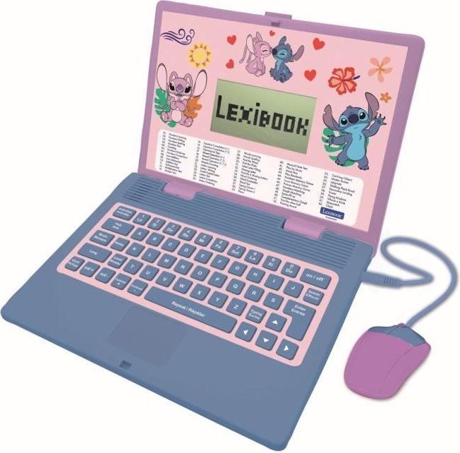 Ordinateur éducatif bilingue Stitch et Angel, Lexibook