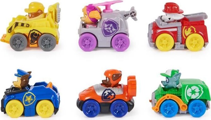 Pack de 6 petits véhicules Pup Squad de la Pat' Patrouille