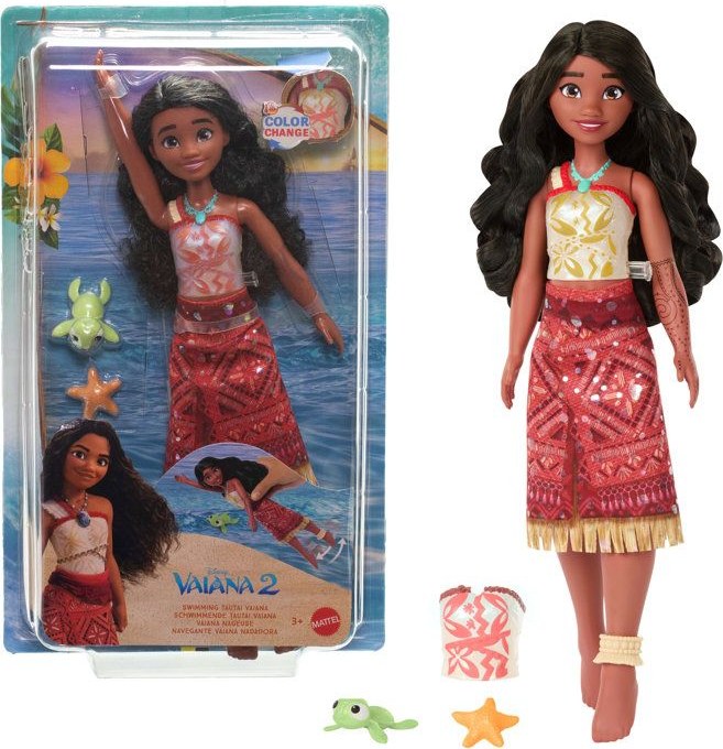 Poupée Vaiana nageuse de Vaiana 2 par Mattel