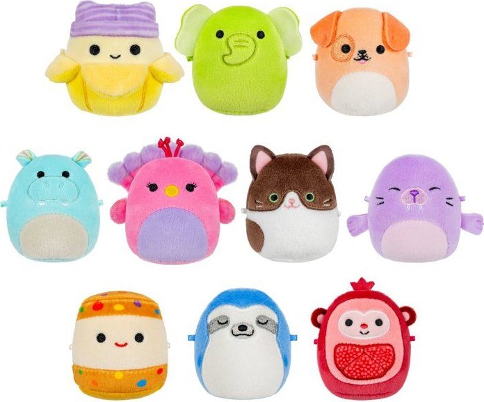 Coffret de 10 mini peluches Squishmallows Micromallows