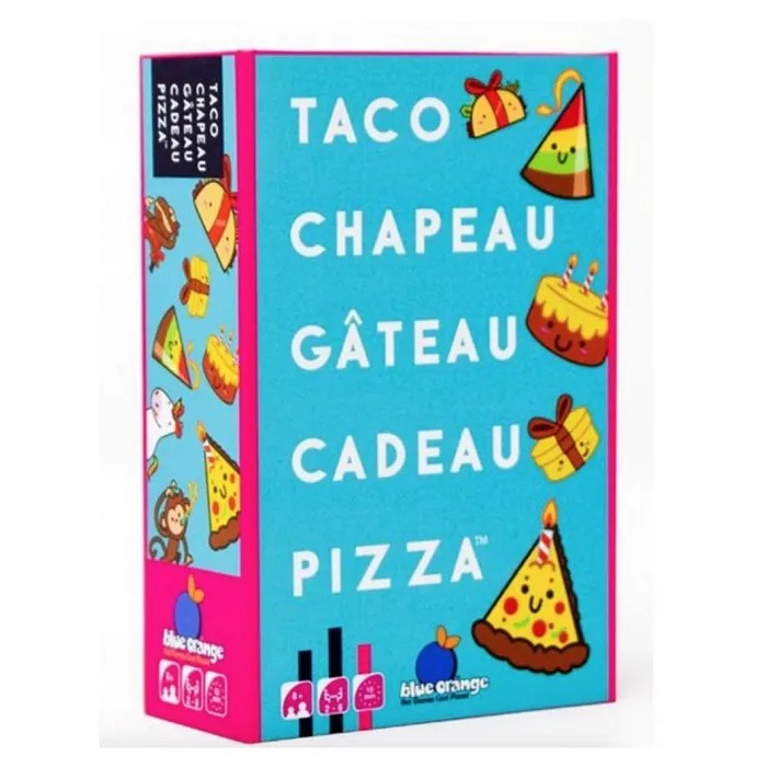jeu de société taco chapeau gâteau cadeau pizza